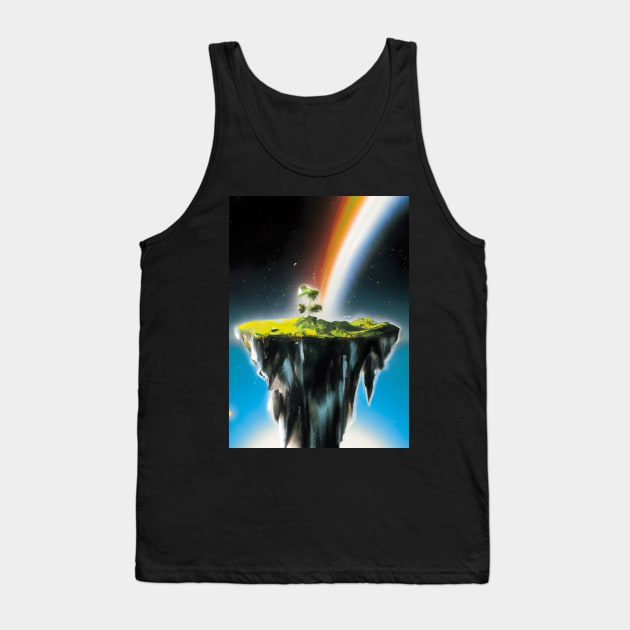 Flying Island Outer Space Tank Top by maxcode